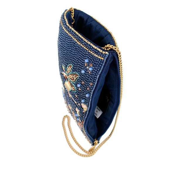 Mary Frances Fairy Dust Hand Beaded Crossbody Clutch Phone Bag Purse - Picture 5 of 7